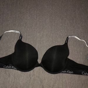 Black Calvin Klein bra